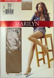 Marilyn Emmy D03 R3/4 rajstopy krzyżyk visone